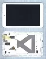 Модуль (матрица + тачскрин) для Asus MeMO Pad 8 (ME180A), белый с рамкой