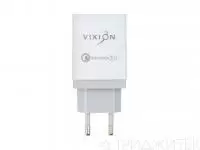 Сетевое зарядное устройство H3 (1-USB) Quick Charger 3.0 (2-USB, 2.1A), белый (Vixion)