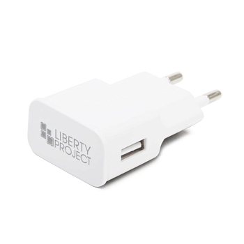 Сетевое зарядное устройство "LP" с выходом USB 2.1A + кабель для Apple 8-pin Classic Plus (белый, европакет)