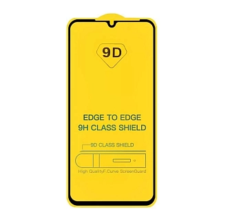 Защитное стекло "Полное покрытие" для телефона Xiaomi Redmi 9A, черное