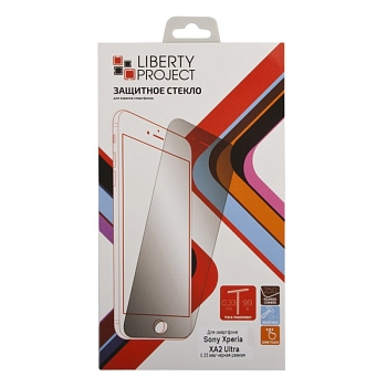 Защитное стекло "LP" для Sony Xperia XA2 Ultra с рамкой 0, 33 мм, 2, 5D 9H (ударопрочное)