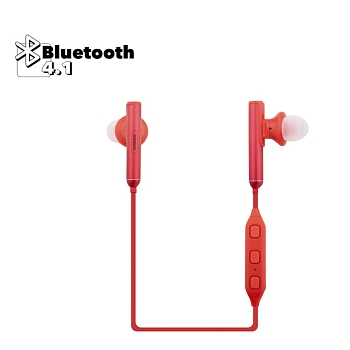 Bluetooth гарнитура вставная Remax RB-S9, красная